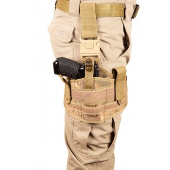 Jandarma Tek Askılı Bacak Silah Kılıfı