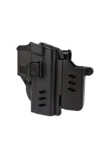 Black Grips Sarsılmaz Sar9 & Sar9 Mete Taktik Polimer Tabanca Kılıfı Şarjörlüklü Siyah