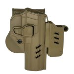 Black Grips Beretta F92 Taktik Polimer Tabanca Kılıfı Şarjörlüklü Bej