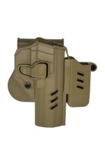 Black Grips Beretta F92 Taktik Polimer Tabanca Kılıfı Şarjörlüklü Bej