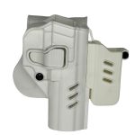 Black Grips Beretta F92 Taktik Polimer Tabanca Kılıfı Şarjörlüklü Beyaz