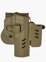 Black Grips Browning 14’lü Taktik Polimer Tabanca Kılıfı Şarjörlüklü Bej