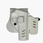 Black Grips Browning 14’lü Taktik Polimer Tabanca Kılıfı Şarjörlüklü Beyaz