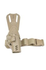 Black Grips Glock 17 - Glock 19 Taktik Polimer Alçak Taşıma Tabanca Kılıfı Bej