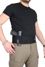 Black Grips Özel Petek Dokuma Premium Korse Tabanca Kılıfı - Siyah - Görsel 3